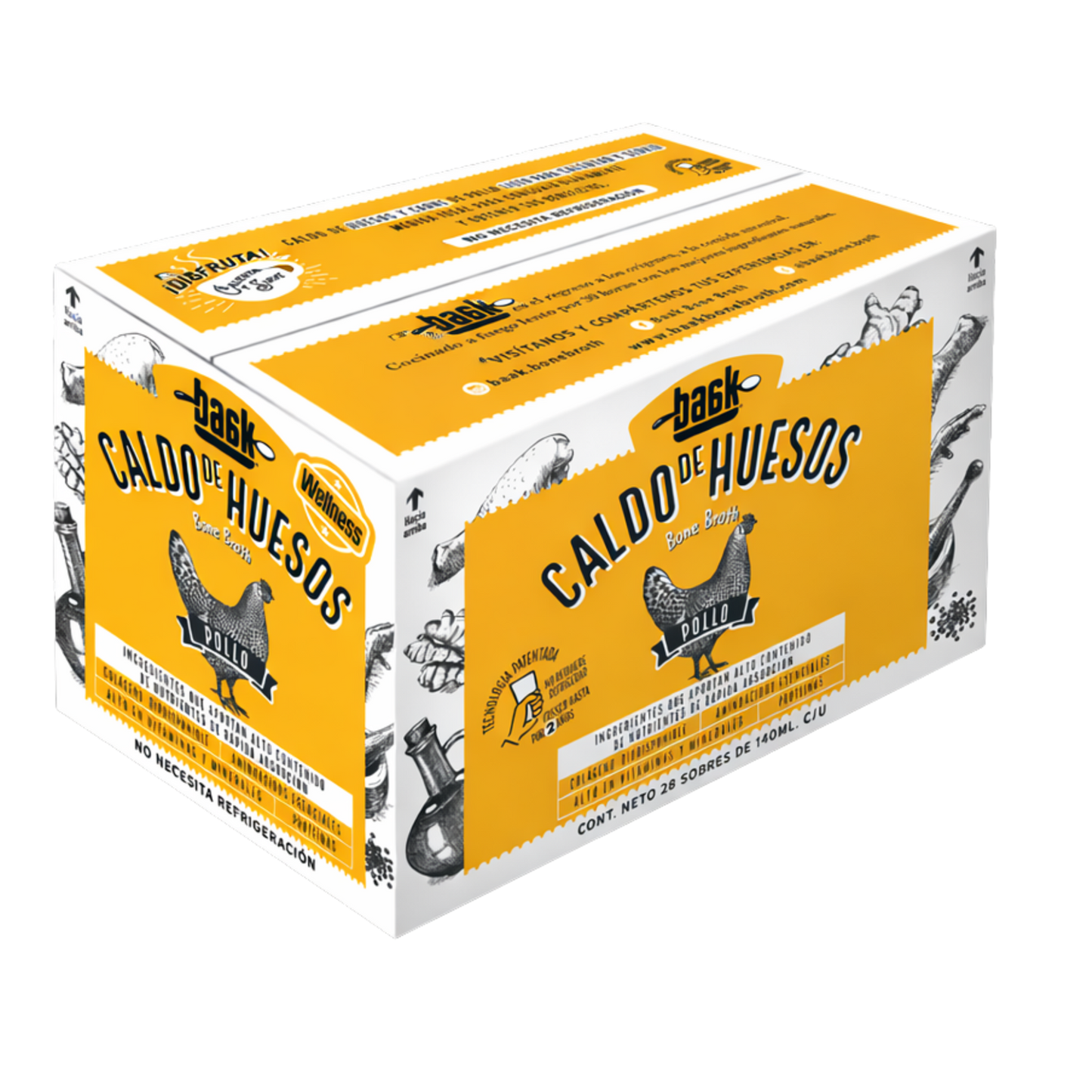 Baak Bone Broth para persona 28pzas.