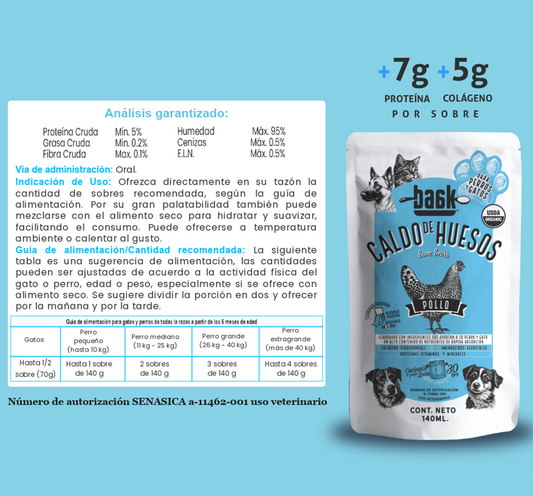 Baak Bone Broth para perros y gatos 14pzas.